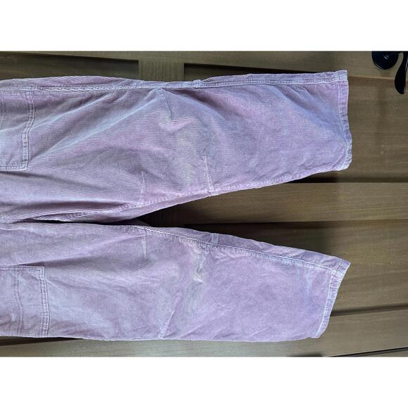Pilcro Anthropologie Pink Corduroy High Rise Straight Leg Pants Women’s size 32 - Picture 2 of 12